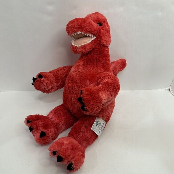 Build A Bear Plush Prehistoric Red Dino Brachiosaurus Dinosaur Stuffed Animal - Picture 1 of 4
